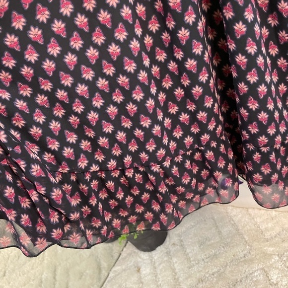 American Rag Women’s Small MIDI Floral Print Stretch Rouched Waist Flowy Dress - Picture 8 of 14